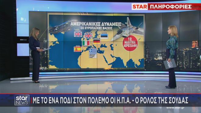 Το ρεπορτάζ του κεντρικού δελτίου ειδήσεων του Star για τις δυνάμεις των ΗΠΑ     