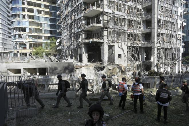 To Ιράν εξαπέλυσε πυραυλική επίθεση εναντίον του Ισραήλ που έπληκε νοσοκομείο στα νότια της χώρας - AP Images