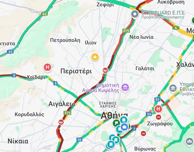 Αδιάβατος ο Κηφισός στην άνοδο προς Λαμία από Μοσχάτο μέχρι Λυκόβρυση    