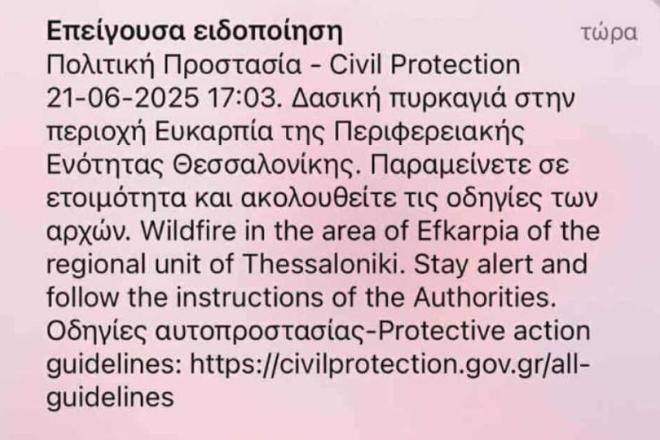 Θεσσαλονίκη: Φωτιά πίσω από το νοσοκομείο Παπαγεωργίου - Ήχησε το 112