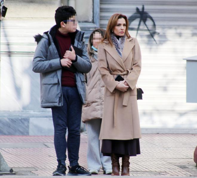Παλιότερη φωτογραφία της Μαρίας Σαράφογλου με τον γιο της