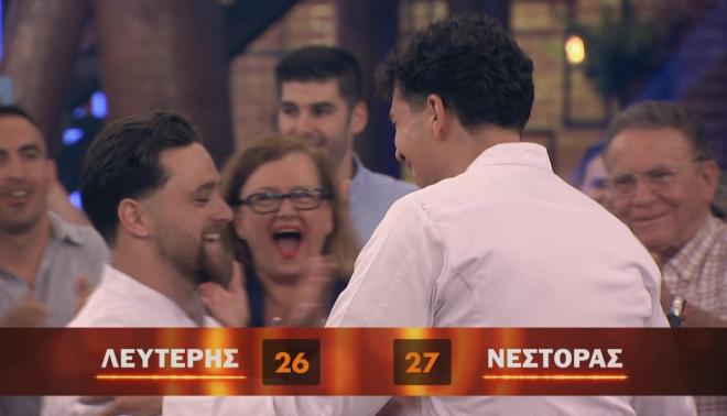 MasterChef 2025: Με 27 βαθμούς ο Νέστορας Νέστορας κέρδισε τον Λευτέρη!
