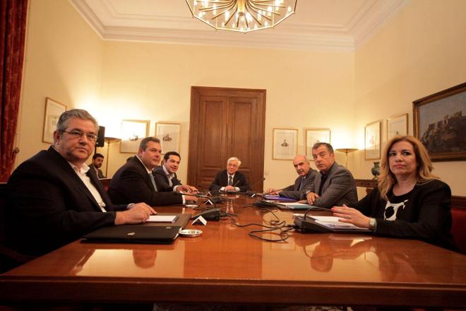 Το Συμβούλιο των Πολιτικών Αρχηγών στις 6/7/2015 