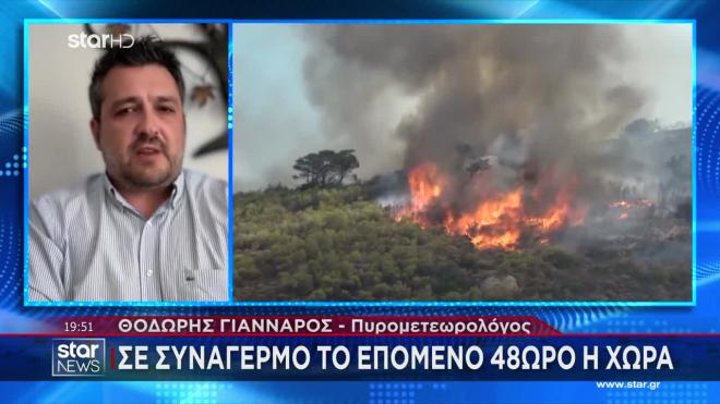 Ακραίος κίνδυνος για φωτιές αύριο Κυριακή 29/6