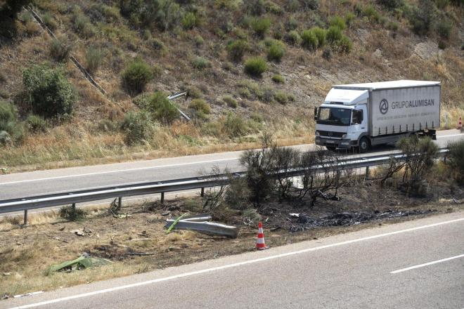 Το σημείο που σκοτώθηκε ο Ντιόγκο Ζότα/ φωτογραφία από apimages 
