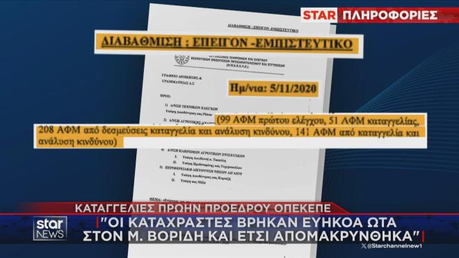 Το έγγραφο Βάρρα για τα μπλοκαρισμένα ΑΦΜ από τον ΟΠΕΚΕΠΕ 