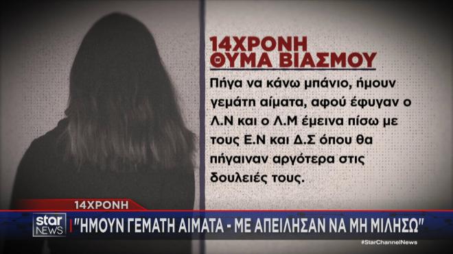 Ανατριχίλα από την κατάθεση της 14χρονης για τον ομαδικό βιασμό της