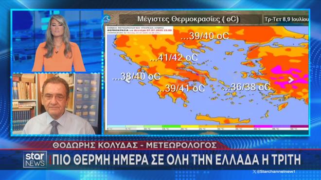 Καύσωνα με θερμοκρασίες έως 42°C φέρνει ο «θερμός θόλος»