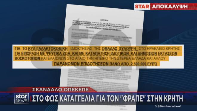 Σκάνδαλο ΟΠΕΚΕΠΕ: Στο φως καταγγελία για τον «Φραπέ»