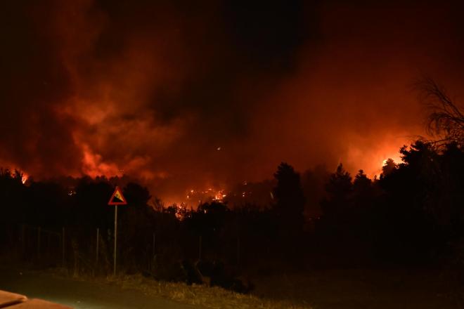 Μεγάλη Φωτιά σε εξέλιξη στον Ωρωπο