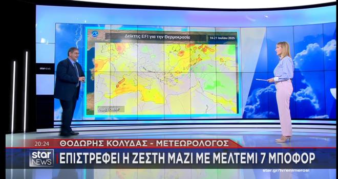 Επιστρέφει η ζεστή μαζί με μελτέμι εφτά μποφόρ