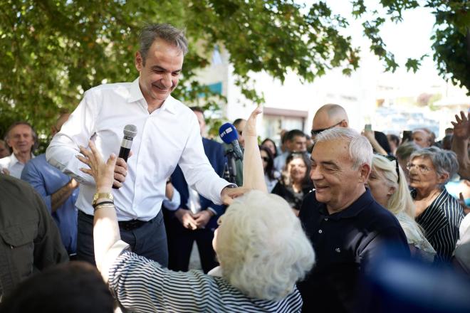 Ο Κυριάκος Μητσοτάκης πραγματοποίησε περιοδεία στην Ευρυτανία - Eurokinissi