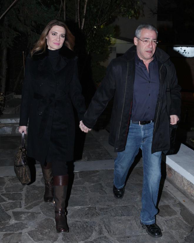 Η Φαίη Μαυραγάνη κι ο Νίκος Μάνεσης σε παλιότερη νυχτερινή τους έξοδο