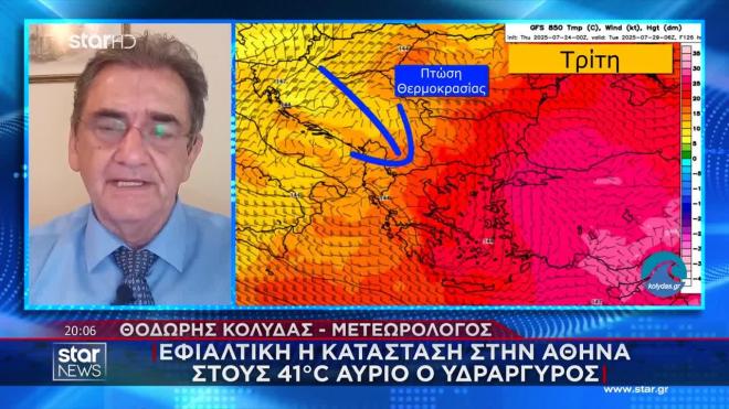 Καιρός: «Ψήνεται» η Αθήνα και το Σάββατο - Στους 41°C ο υδράργυρος