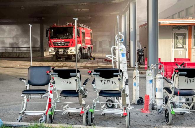 Πάτρα: Φωτιά στο Νοσοκομείο Άγιος Ανδρέας