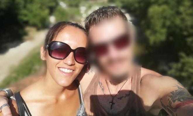 Η Κυριακή Γρίβα με τον σύντροφό της 