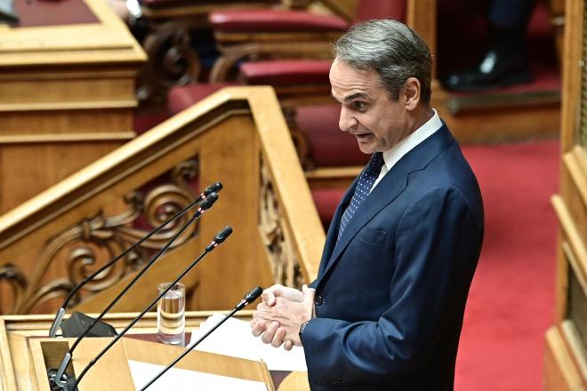 O Κυριάκος Μητσοτάκης είχε έναν διαπληκτισμό στη Βουλή με τη Ζωή Κωνσταντοπούλου - Eurokinissi