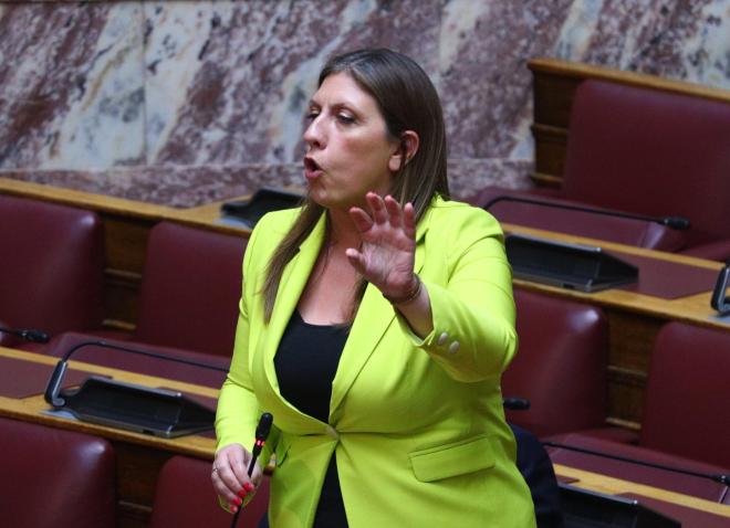 H Ζωή Κωνσταντοπούλου στο βήμα της Βουλής
