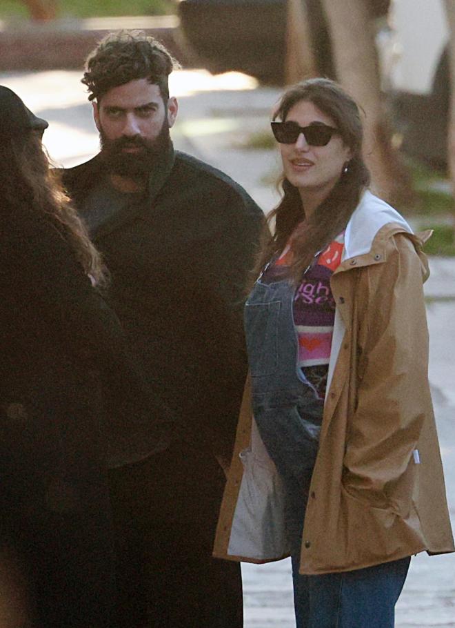 Η Παυλίνα Βουλγαράκη με τον Στέφανο λίγο πριν γεννήσει