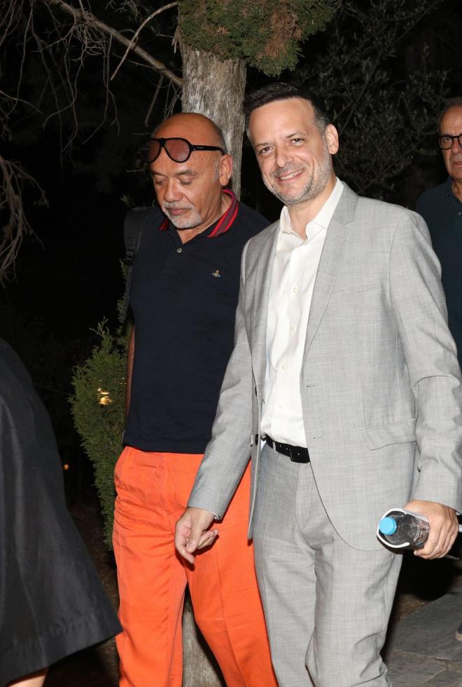 Ο Christian Louboutin με τον Δήμαρχο Αθηναίων, Χάρη Δούκα