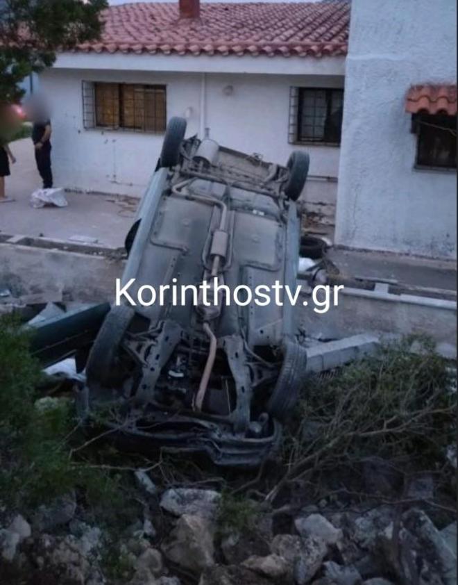 Το όχημα που ανετράπη στην Κόρινθο κι έχασαν τη ζωή τους δύο γυναίκες - korinthostv.gr