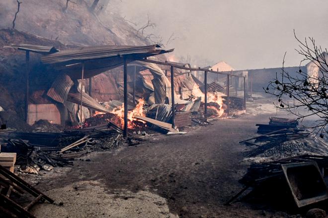 Πυρκαγιά στη περιοχή Χελιδόνι στην Αρχαία Ολυμπία/ / Eurokinissi ILIALIVE.GR ΓΙΑΝΝΗΣ ΣΠΥΡΟΥΝΗΣ