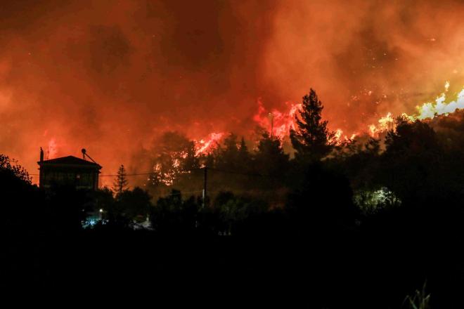 Πύρινη κόλαση στην Αχαΐα