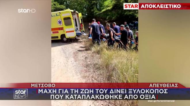 Μέτσοβο: Χαροπαλεύει άνδρας που καταπλακώθηκε από δέντρο