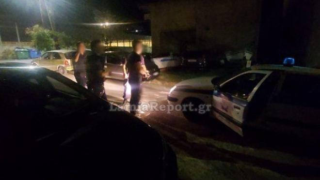 Αστυνομικοί στο σημείο της συμπλοκής στα Καμένα Βούρλα 