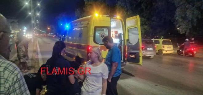 ο οδηγός της μοτοσικλέτας ξεκίνησε με μεγάλη ταχύτητα από φανάρι