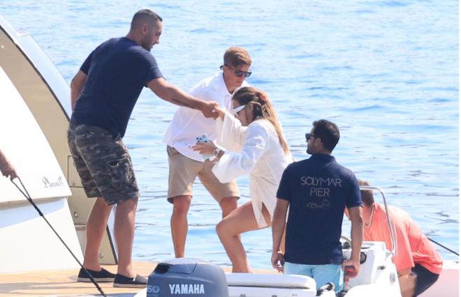 H Aρίνα Σαμπαλένκα και ο σύντροφός της Γιώργος Φραγκούλης/ φωτογραφία από NDP, φωτογράφος: Νίκος Ζότος