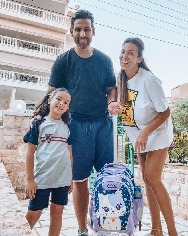 Ελένη Χατζίδου - Ετεοκλής Παύλου: Η κόρη τους, Μελίτα ξεκίνησε το Δημοτικό!