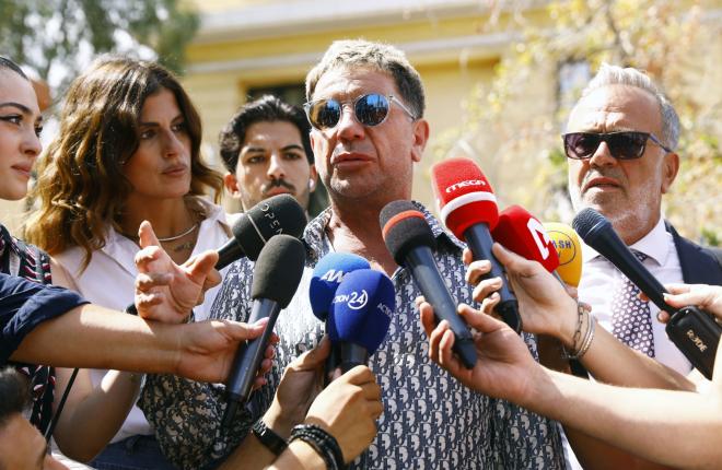 Ο Γιώργος Μαζωνάκης στην Ευελπίδων/ ΙΝΤΙΜΕ ΣΑΡΕΛΑΣ ΔΗΜΗΤΡΗΣ