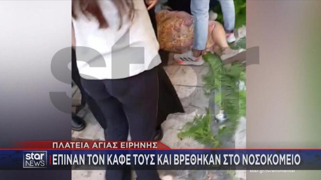 πτώση δέντρου στην πλατεία Αγίας Ειρήνης