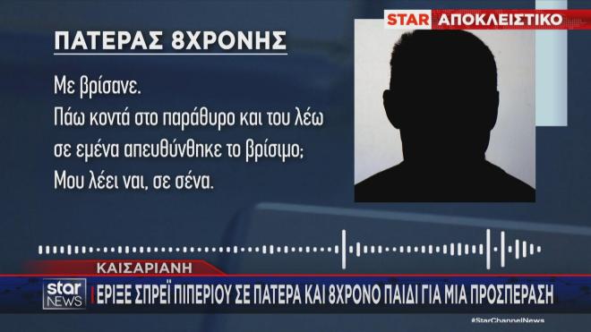 Καισαριανή: Ψέκασε με σπρέι πιπεριού πατέρα και 8χρονη