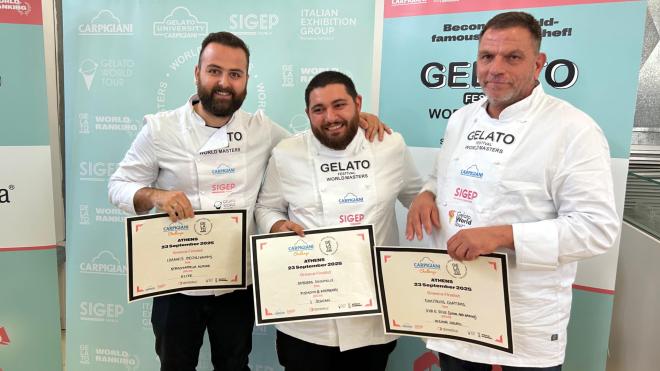 Γεύση φυστίκι ή κρασί; 3 Έλληνες pastry chefs σε διεθνή διαγωνισμό παγωτού!