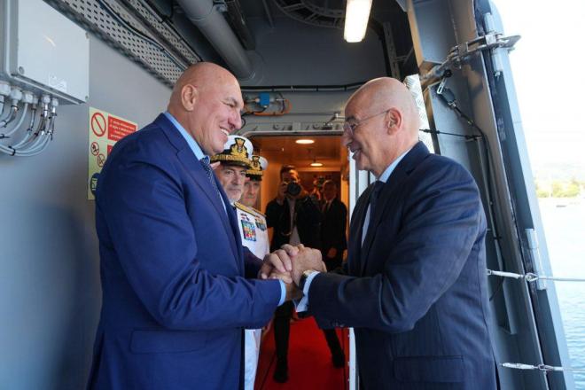 O Ν. Δένδιας στη συνάντηση με τον Υπουργό Άμυνας της Ιταλίας 