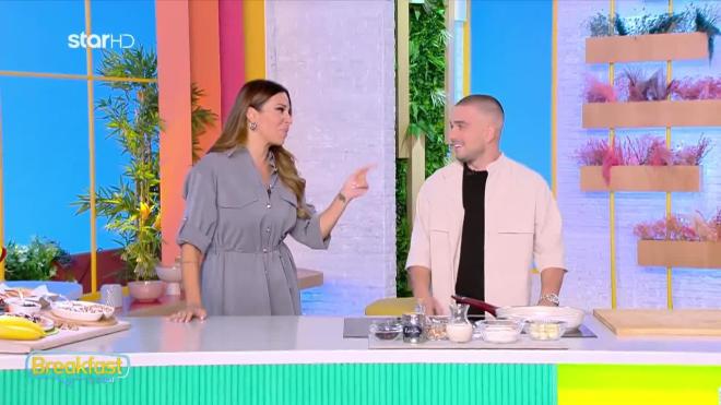 O Aλέξανδρος Διαμάντης έφτιαξε pancakes με βρώμη και μπανάνα 