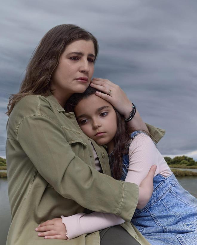 Η Μαρία Κίτσου με τη μικρούλα Ναυσικά Κοκοτά στη σειρά Να με λες μαμά