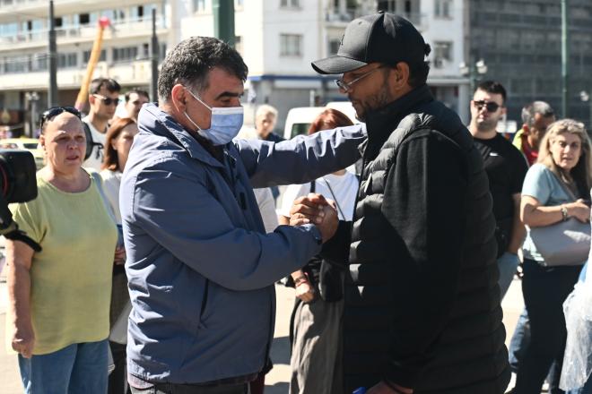 Πάνος Ρούτσι: Συνεχίζει για 20η μέρα την απεργία πείνας στο Σύνταγμα/ Eurokinissi ΚΩΣΤΑΣ ΤΖΟΥΜΑΣ