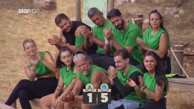 Φάρμα: Οι «πράσινοι» χειροκρότησαν τους «γαλάζιους» για τη νίκη τους