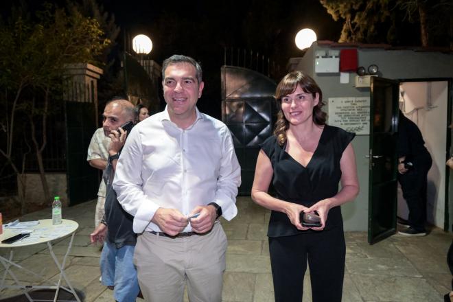 Ο Αλέξης Τσίπρας με τη σύζυγό του Μπέτυ Μπαζιάνα