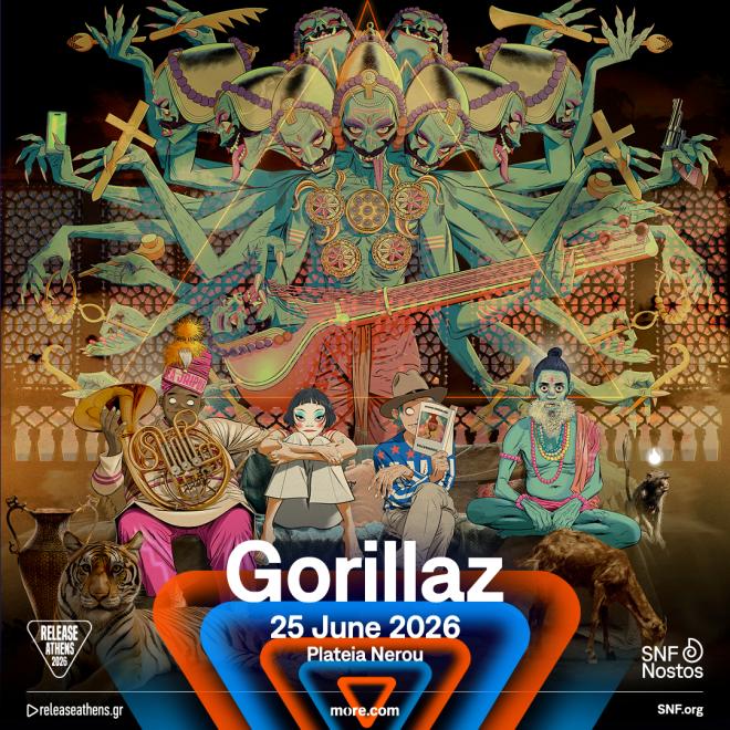 David Byrne και Gorillaz στη σκηνή του Release Athens Festival 2026