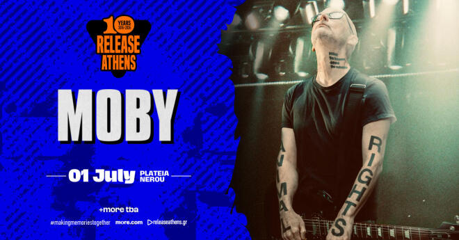 Release Athens 2026: Ο Moby, στην Πλατεία Νερού