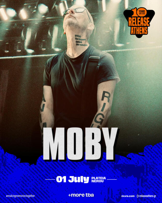 Release Athens 2026: Ο Moby, στην Πλατεία Νερού