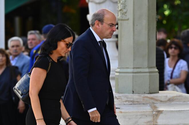 Ο Χατζηδάκης στην κηδεία
