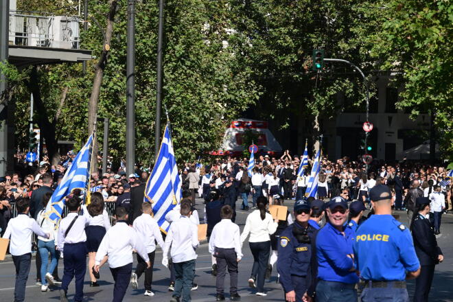 Πλάνα από την παρέλαση