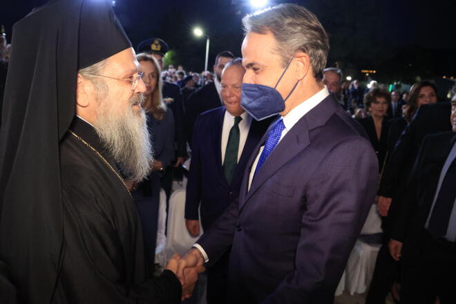 Μητσοτάκης με αρχιεπίσκοπο