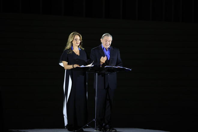 Οι παρουσιαστές της τελετής