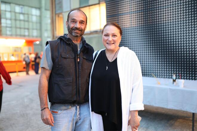 Θάνος Κωνσταντάκης- Ρένια Λουιζίδου στην έναρξη του Φεστιβάλ Αθηνών & Επιδαύρου, τον Ιούνιο του 2023/ NDP ΘΩΜΑΣ ΔΑΣΚΑΛΑΚΗΣ